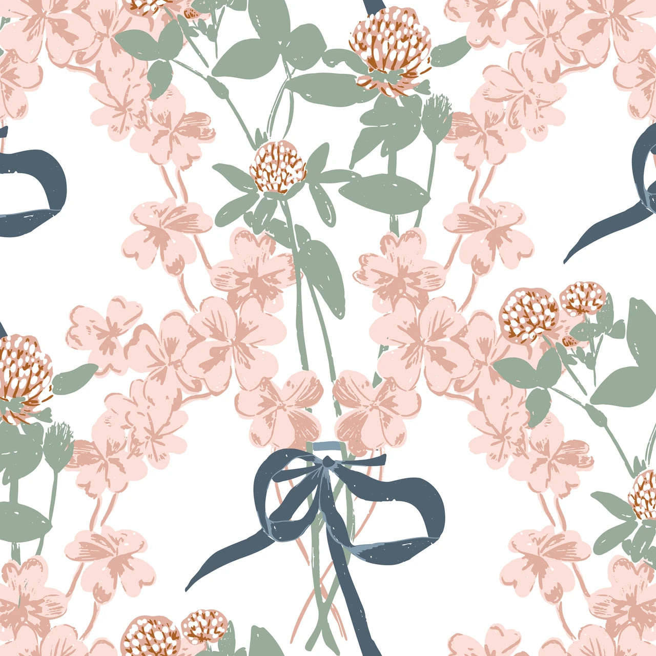 Mia Presley - Garden Walk - Clover Bouquet (Pink)