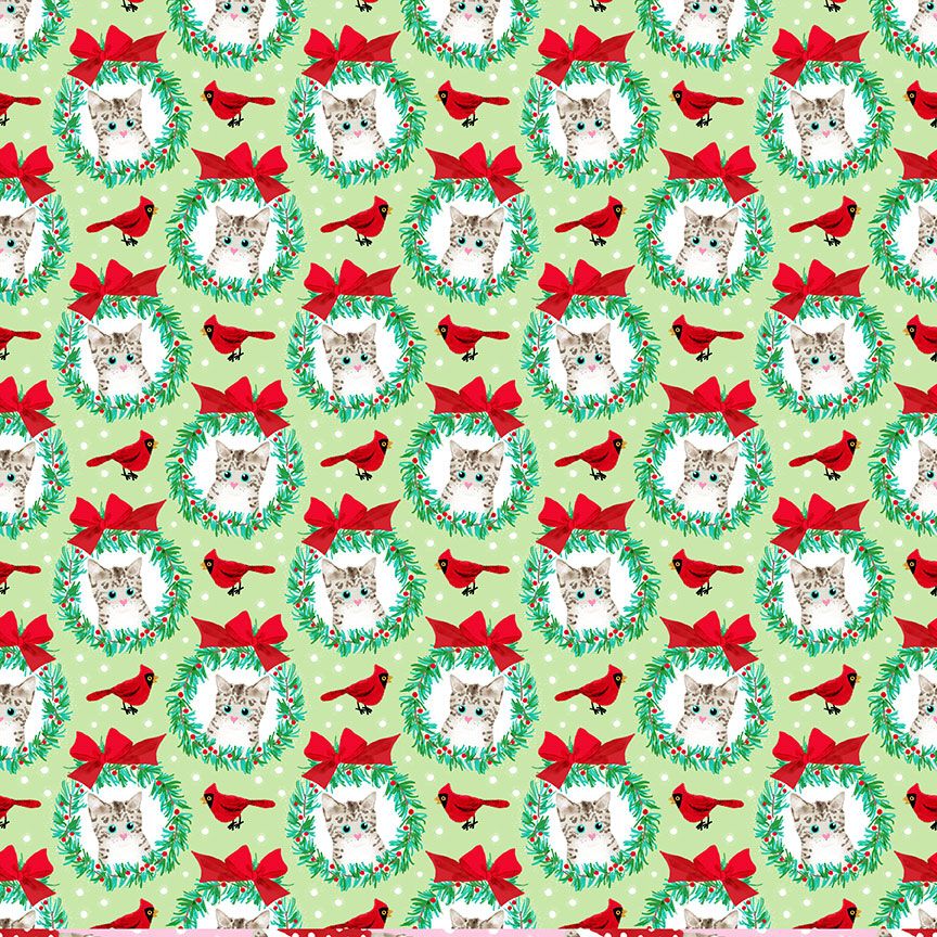 Pammie Jane - Catmas Carols - Deck The Halls (Lime)