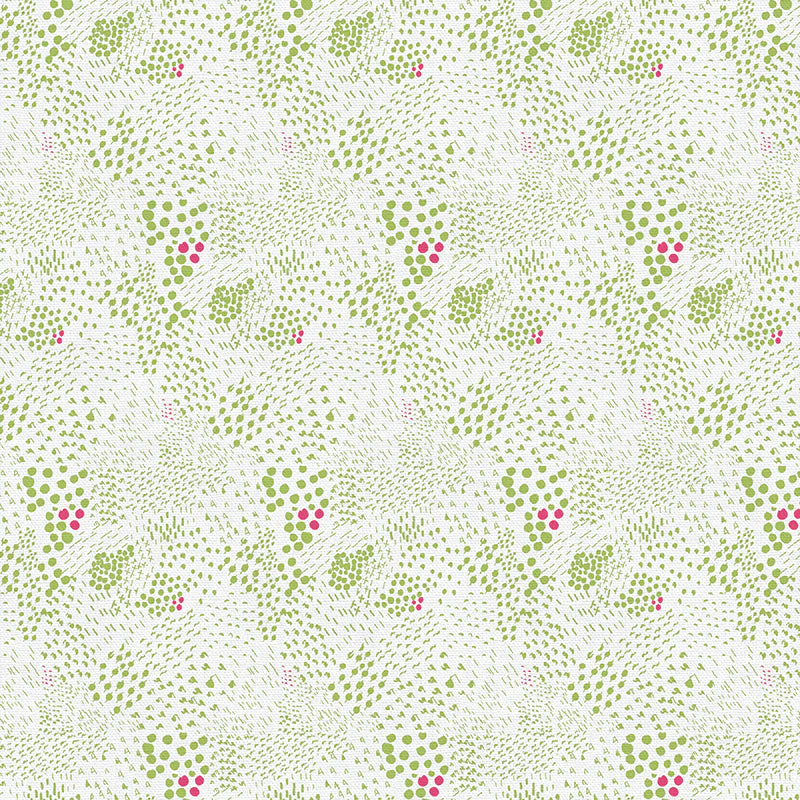 Bargain Basement Fabric - On Your Mark - Florals (Green)