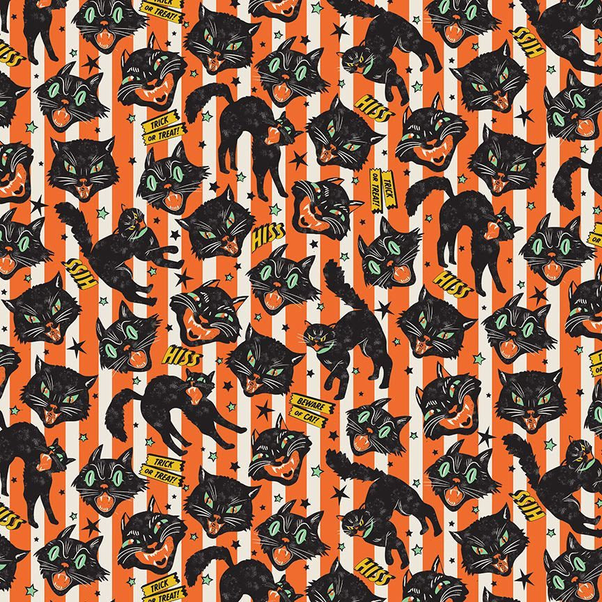 Timeless Treasures - Wicked - Tick-Or-Treat Cats