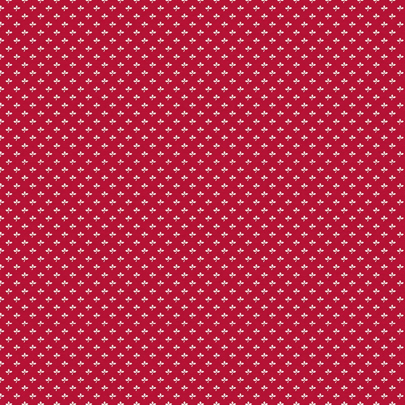 Bargain Basement Fabric - Manzanita Grove Leaf Vintage Red