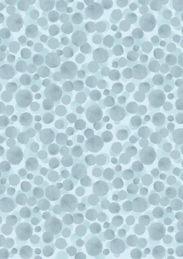 Lewis & Irene - Bumbleberries FLANNEL - Icy Blue