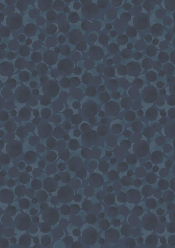 Lewis & Irene - Bumbleberries FLANNEL - Indigo