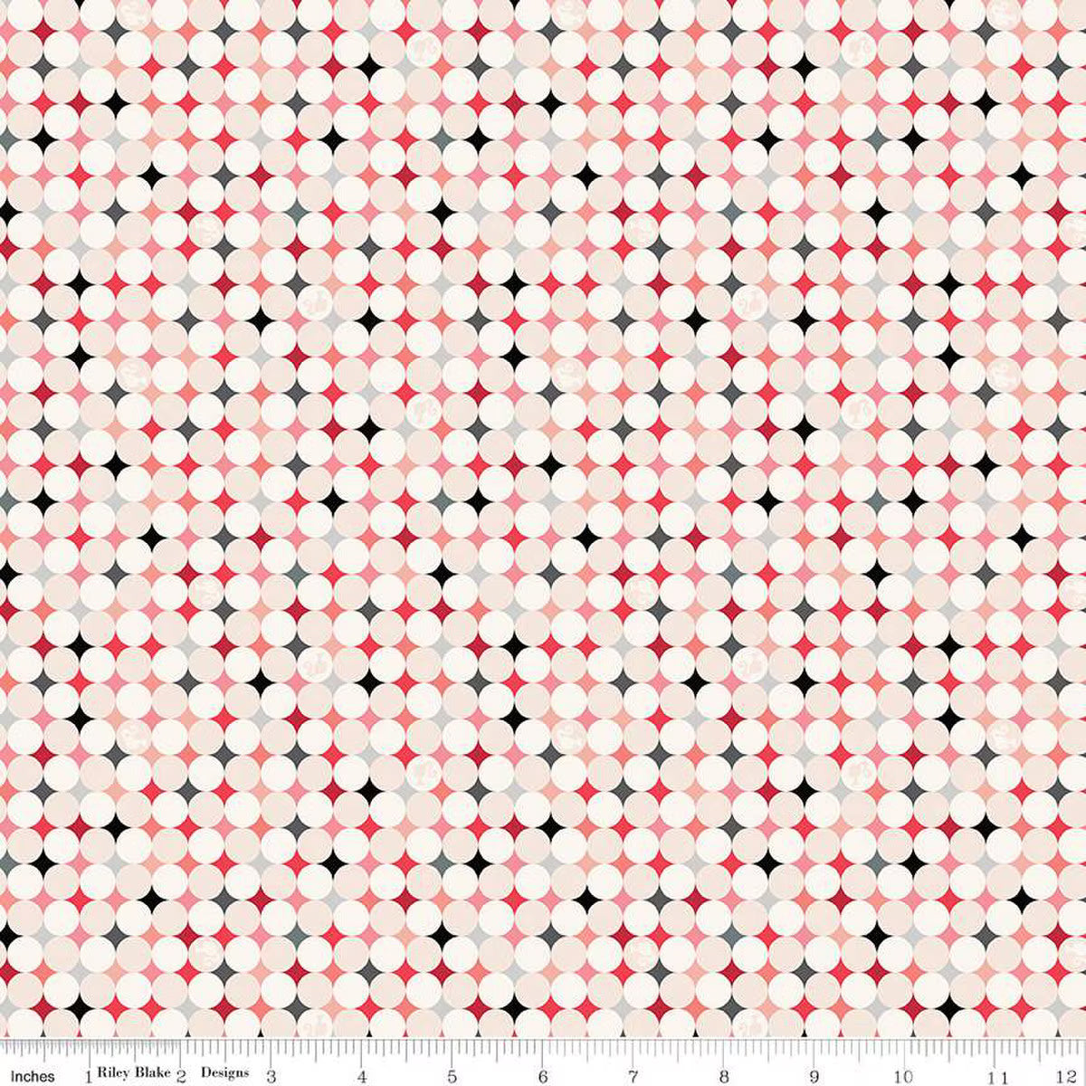 Riley Blake - Barbie - Vintage Sparkle Dots (Blush)