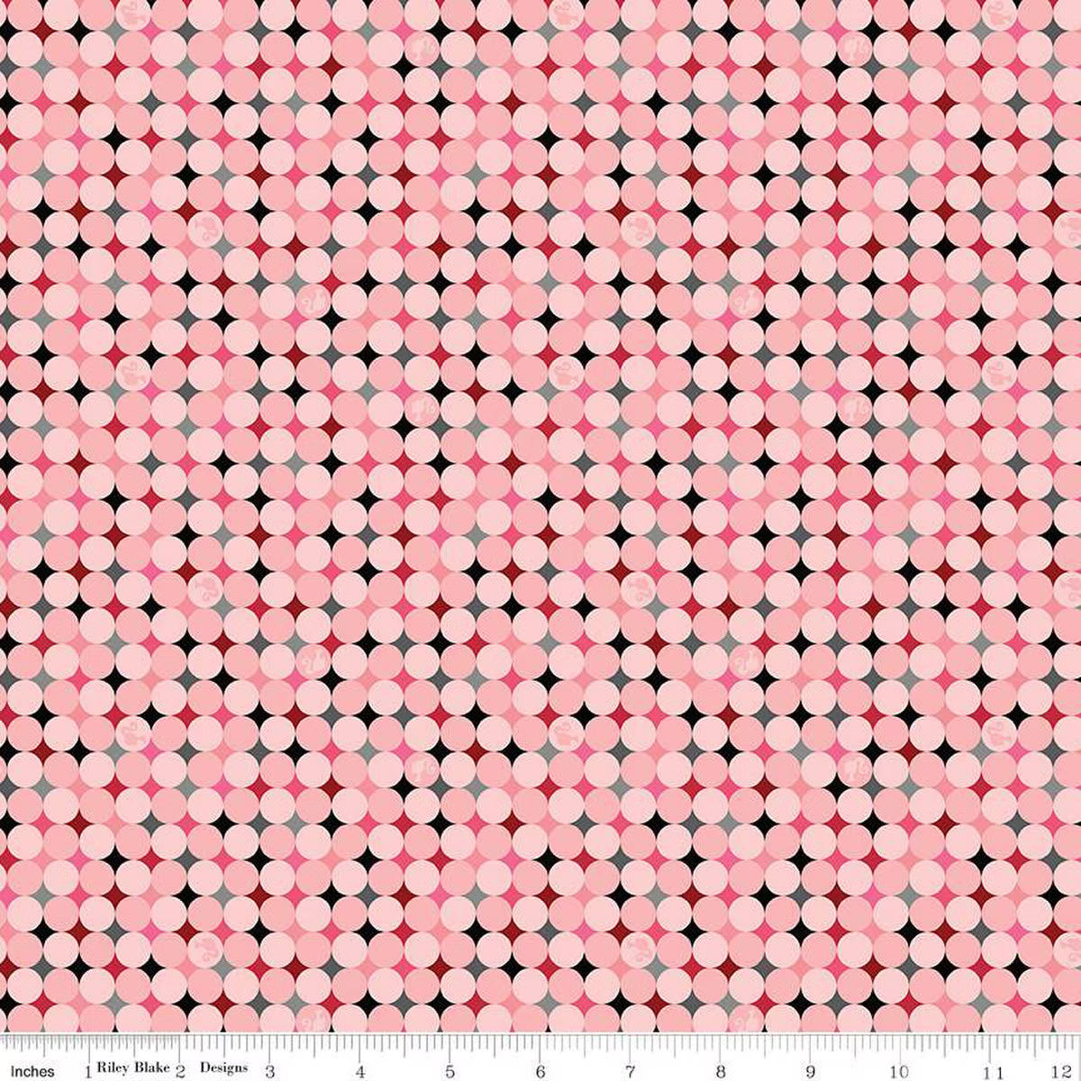 Riley Blake - Barbie - Vintage Sparkle Dots (Pink)