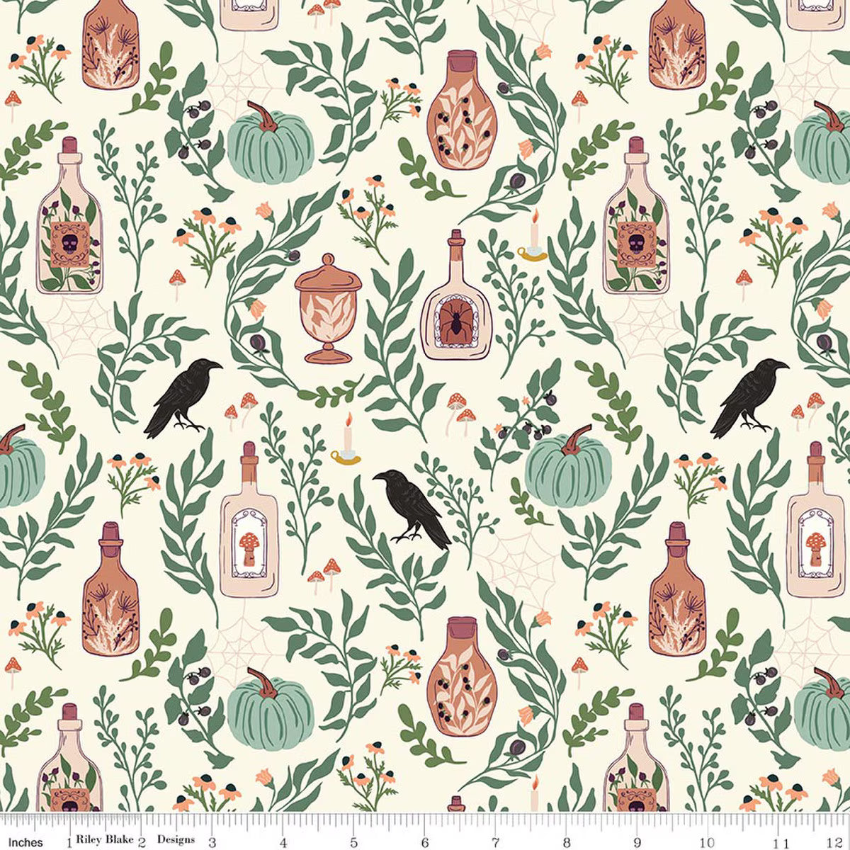 Riley Blake - The Apothecary - Main (Cream)