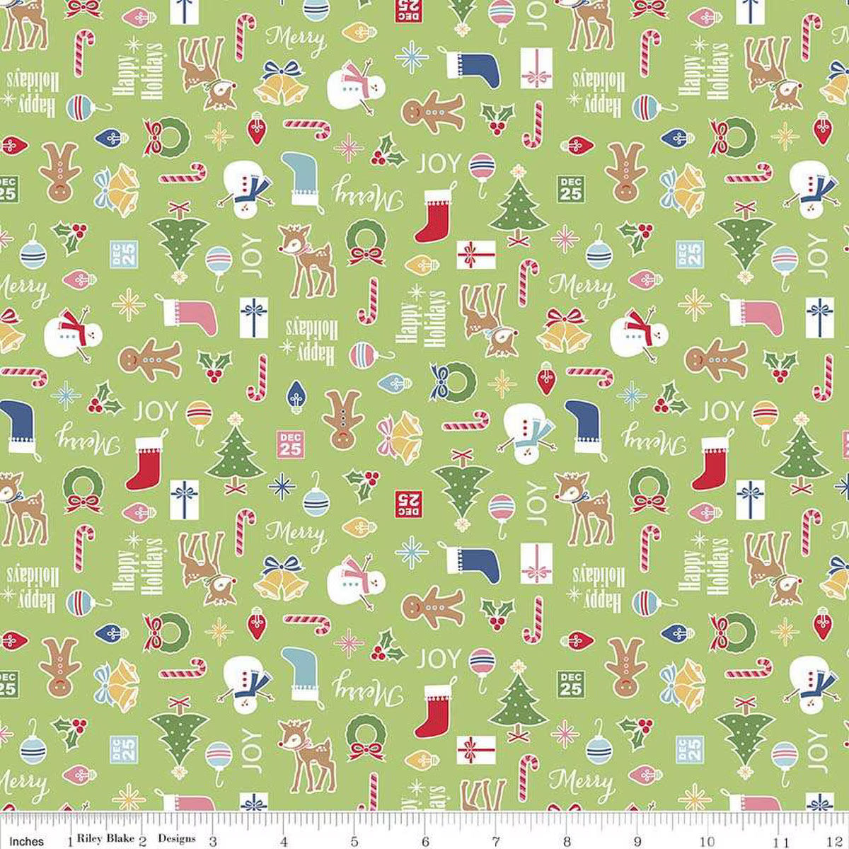 Riley Blake - Cozy Christmas - Main (Green)