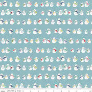 Riley Blake - Cozy Christmas - Snowman (Blue)