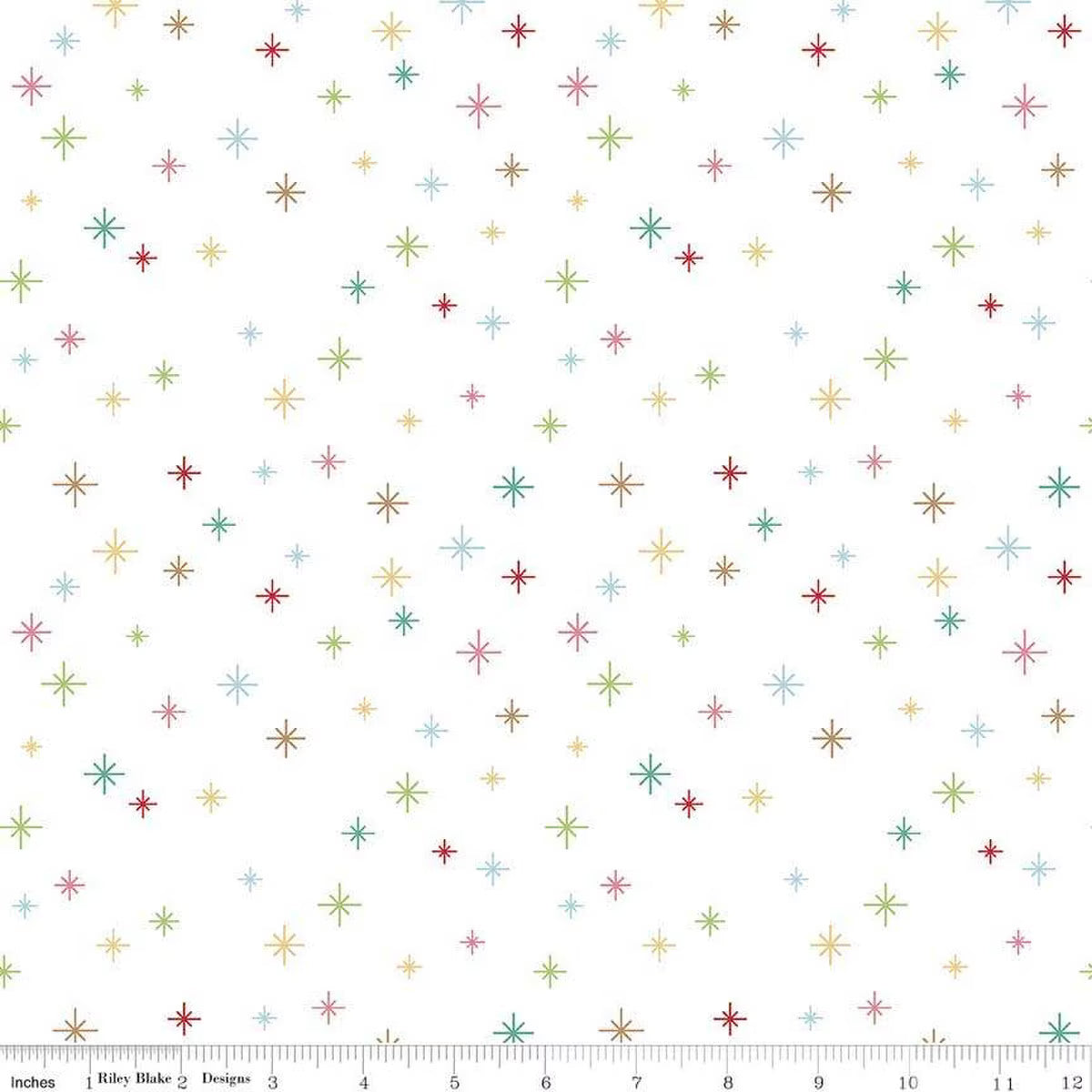 Riley Blake - Cozy Christmas - Sparkle (White)