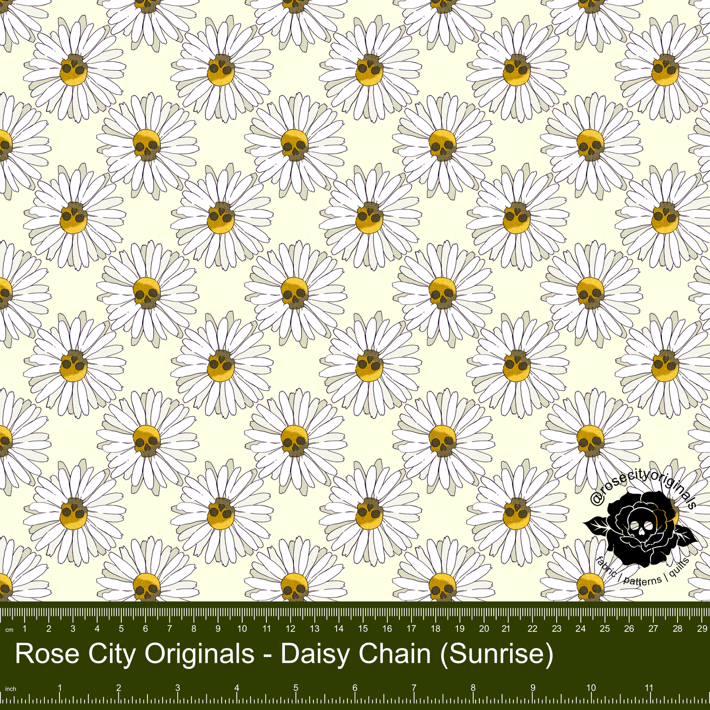 Pushing Up Daisies - By The Yard - Daisy Chain (Sunrise)