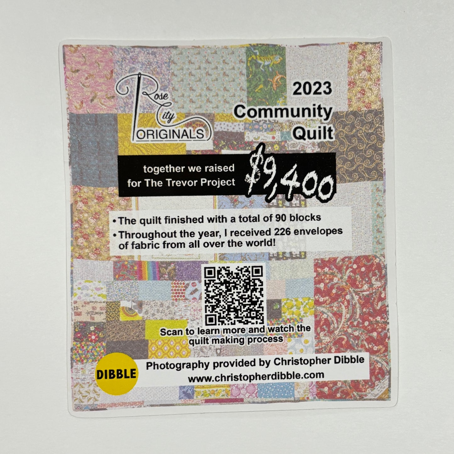 Sticker - 2023 Community Quilt