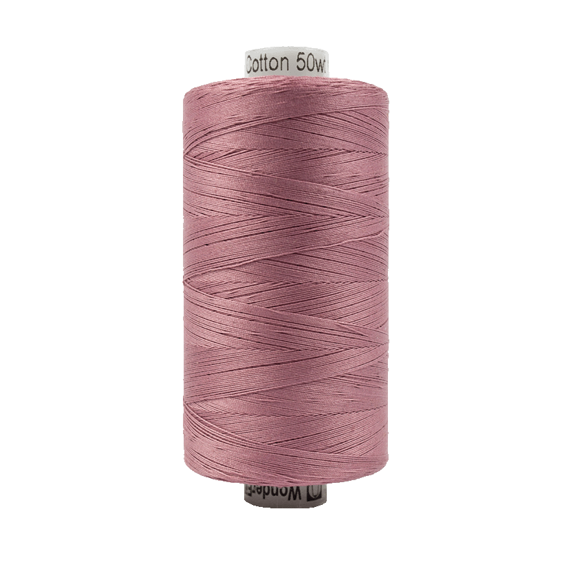 Wonderfil Konfetti Cotton 50wt Thread - KT307 - Dusty Plum (1000m / 1094yd)