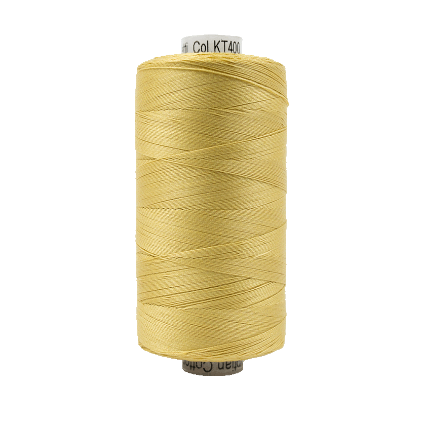 Wonderfil Konfetti Cotton 50wt Thread - KT400 - Gold (1000m / 1094yd)