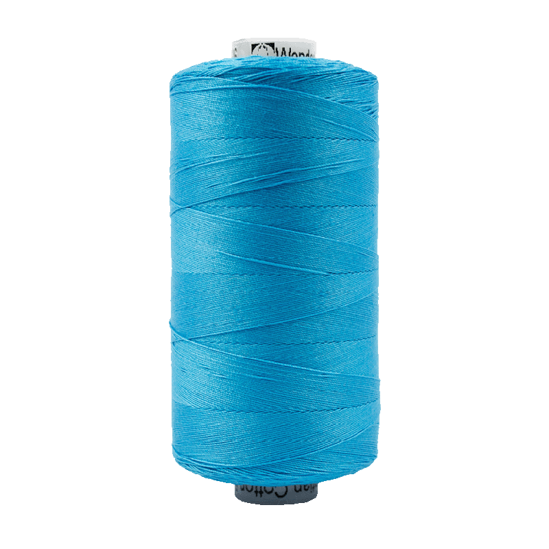 Wonderfil Konfetti Cotton 50wt Thread - KT606 - Peacock Blue (1000m / 1094yd)