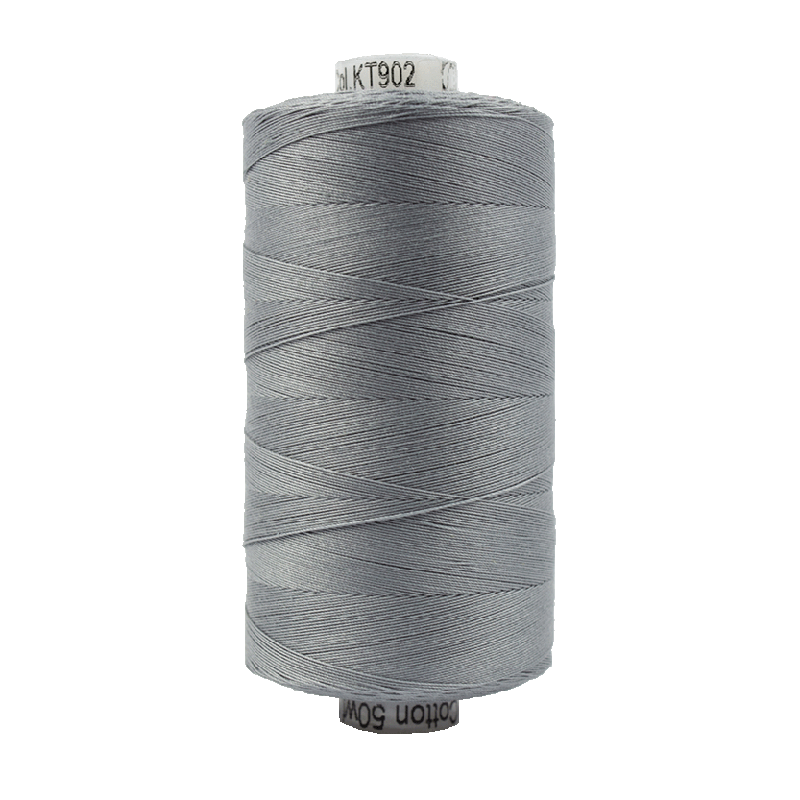 Wonderfil Konfetti Cotton 50wt Thread - KT902 - Medium Grey (1000m / 1094yd)