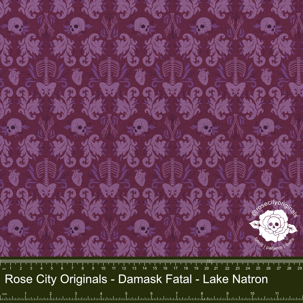 Damask Fatale - By-The-Yard - Lake Natron