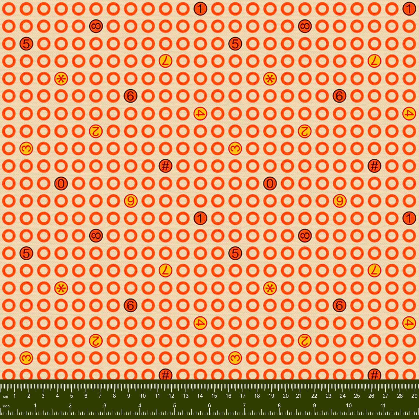 Bargain Basement Fabric - Ring Ring - Dots (Yellow) by PBS Fabrics