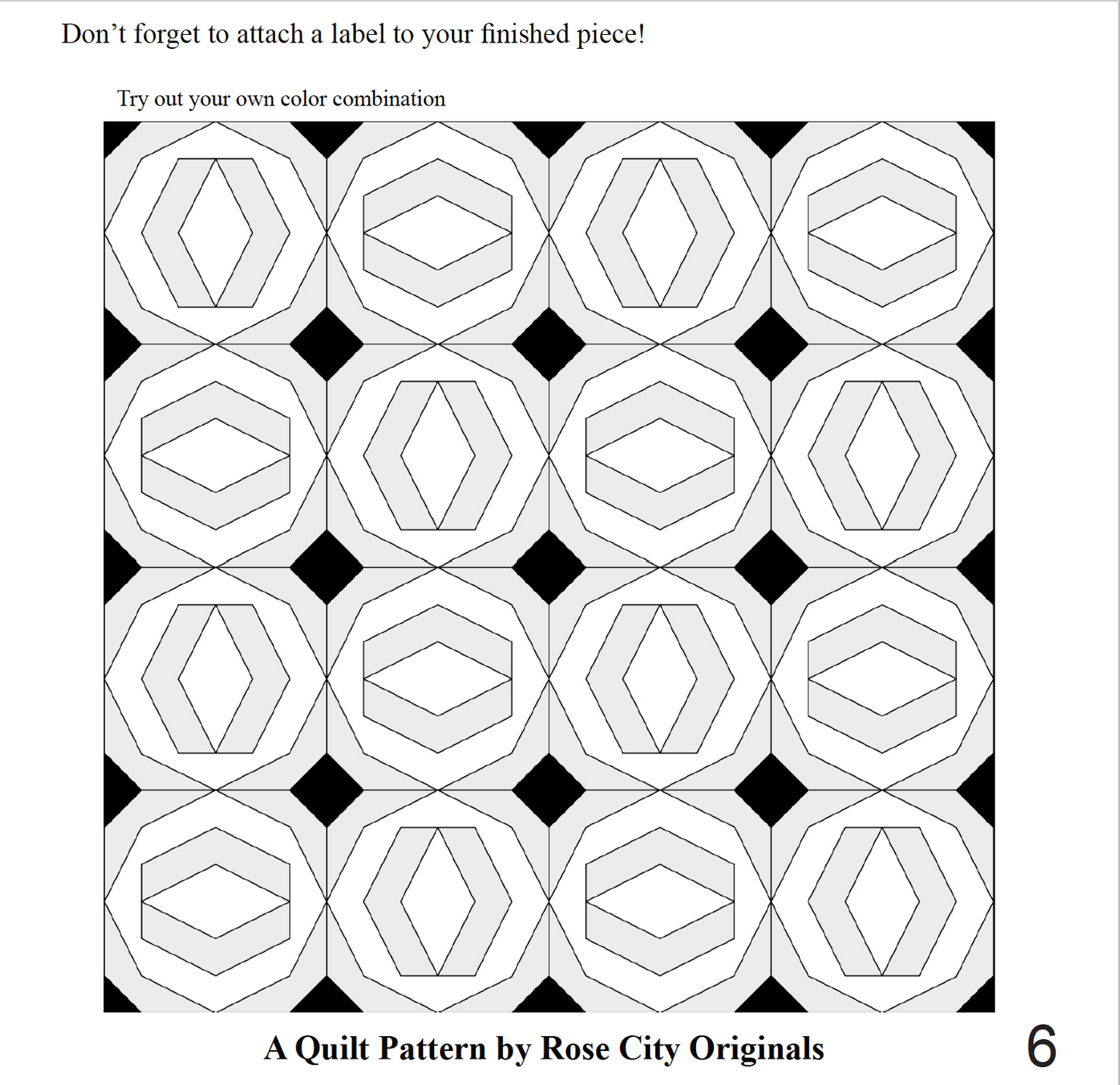 Coin Toss - Patchwork Quilt Pattern - Printed Booklet