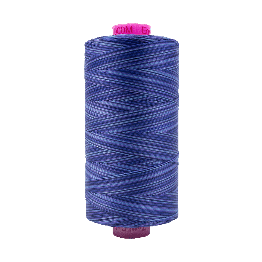 Wonderfil Tutti Variegated Cotton 50wt Thread - TU20 - Storm (1000m / 1094yd)
