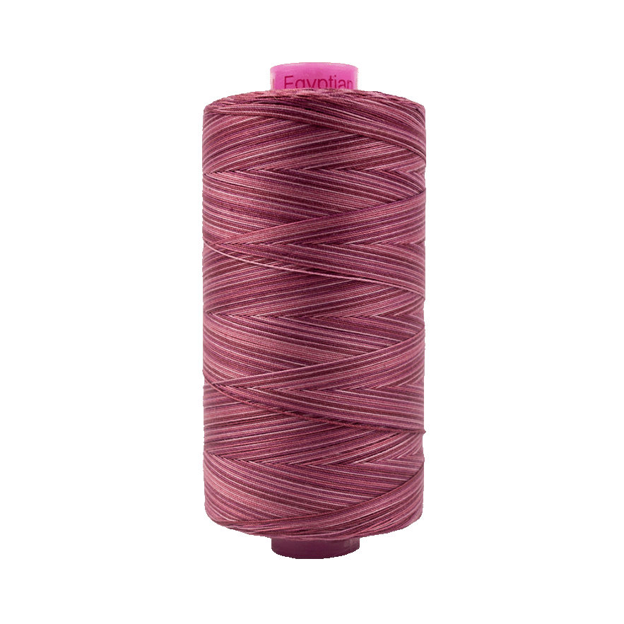 Wonderfil Tutti Variegated Cotton 50wt Thread - TU33 - Wood Rose (1000m / 1094yd)