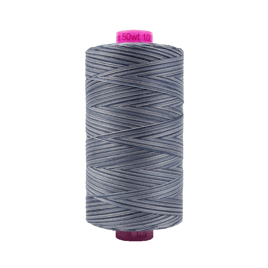 Wonderfil Tutti Variegated Cotton 50wt Thread - TU40 - Slate (1000m / 1094yd)