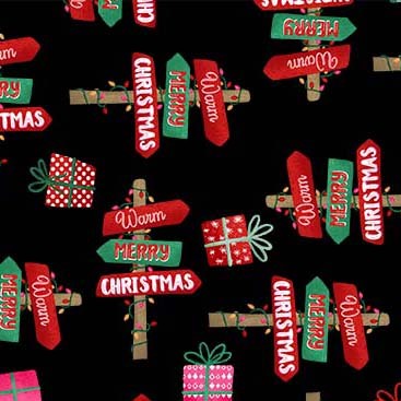 Michael Miller - Holiday Gnomes - Cheery Destinations