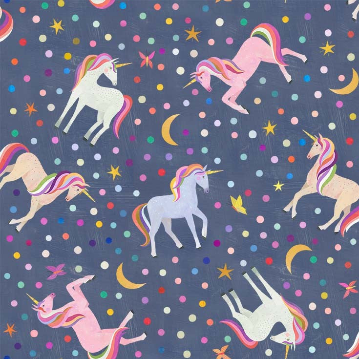 Michael Miller - Enchanted Unicorn - Rainbow Unicorns