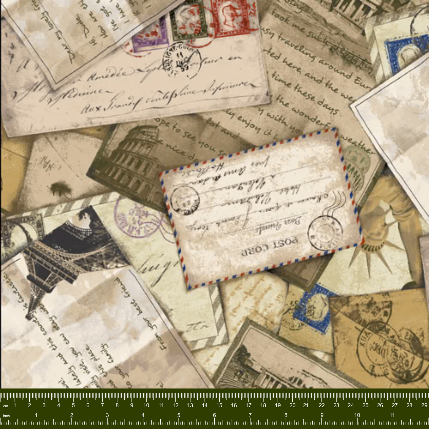 Bargain Basement Fabric - Dear Friends - Letters by PBS Fabrics