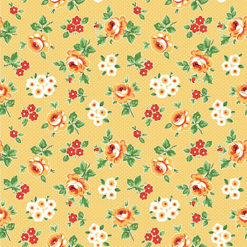 Poppie Cotton - Flower Market - Hand Picked (Yellow)