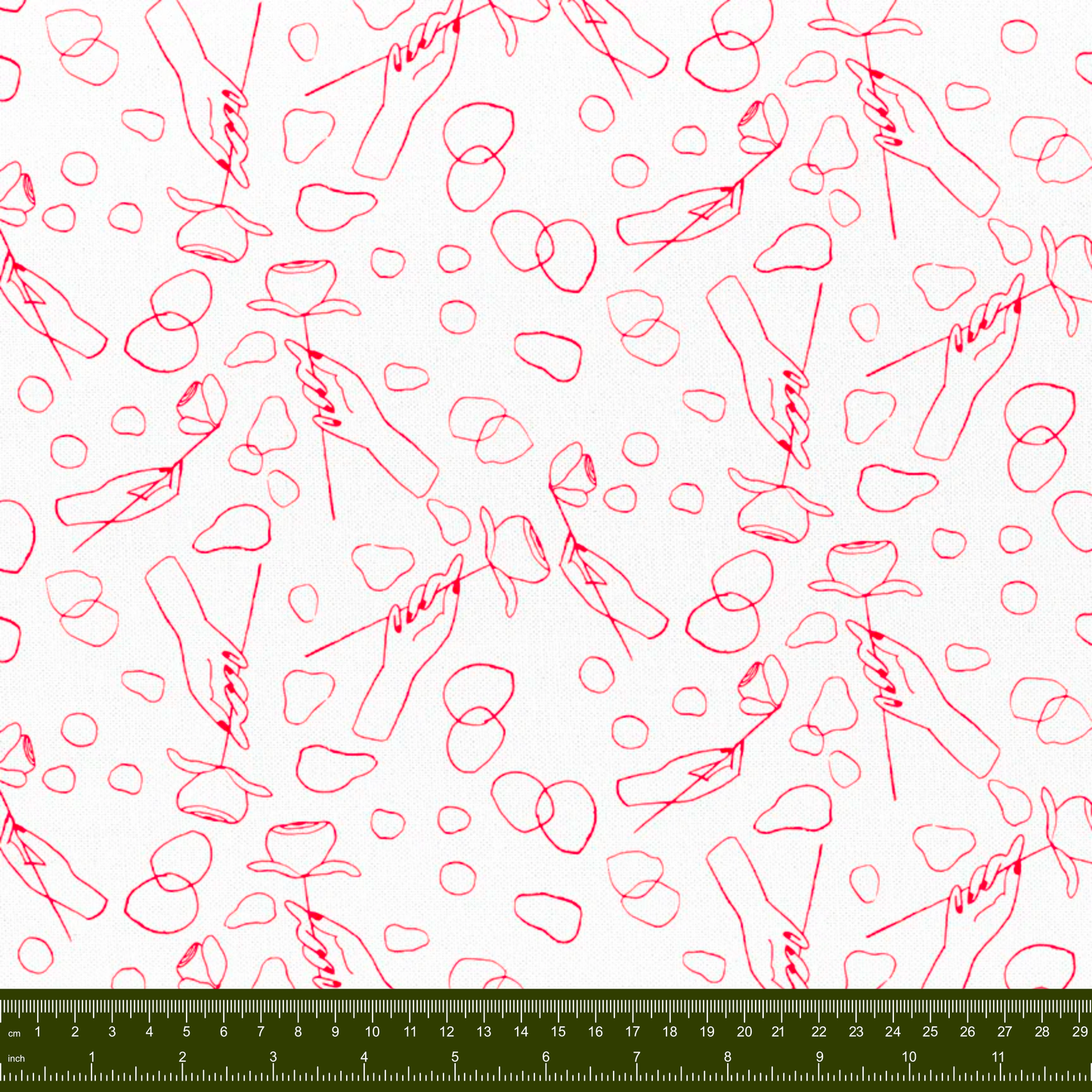 Bargain Basement Fabric - Sailor Mary - Roses by PBS Fabrics