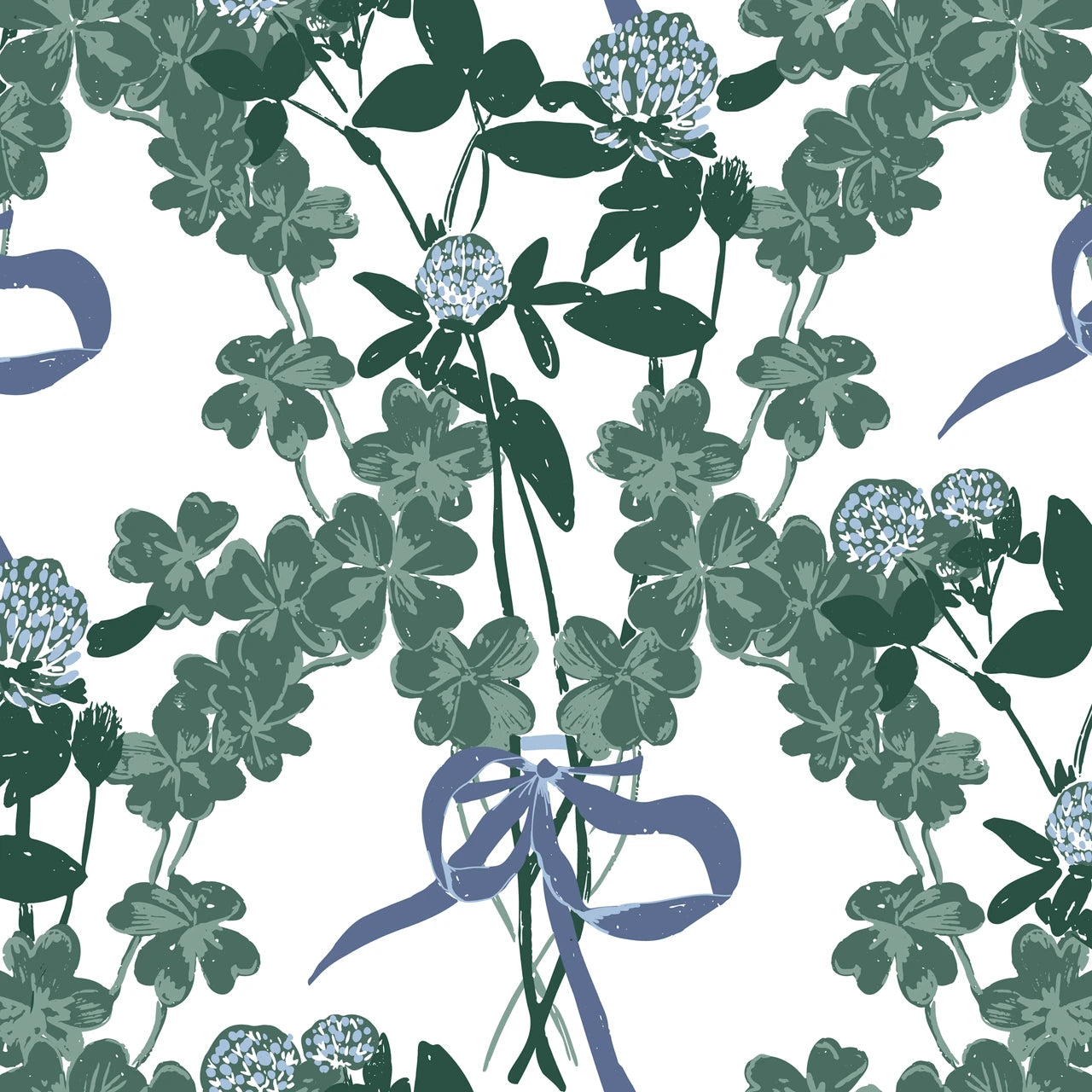 Mia Presley - Garden Walk - Clover Bouquet (Blue)