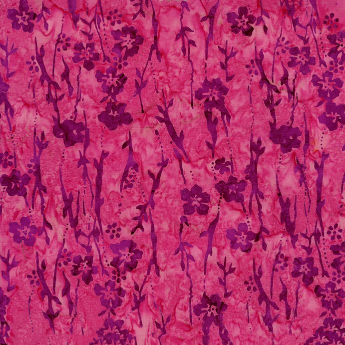 Timeless Treasures -  Tonga Batiks - Wild Flowers (Pink)