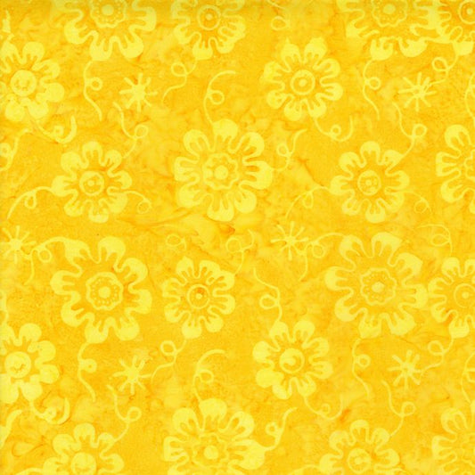 Timeless Treasures -  Tonga Batiks - Floating Flowers (Sun)