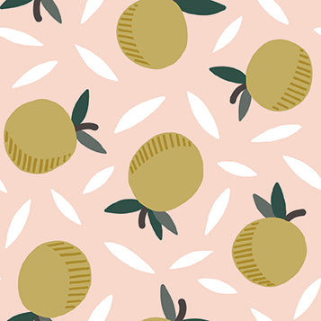 Bargain Basement Fabric - Fruity Oranges (Peach) by PBS Fabric