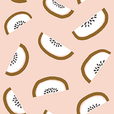Bargain Basement Fabric - Fruity - Kiwi (Peach)