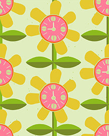 Lysa Flower - 9 to 5 - 9 o'clock wallpaper