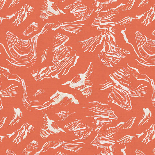 Bargain Basement Fabric - Sand & Sun - Contour (Coral)