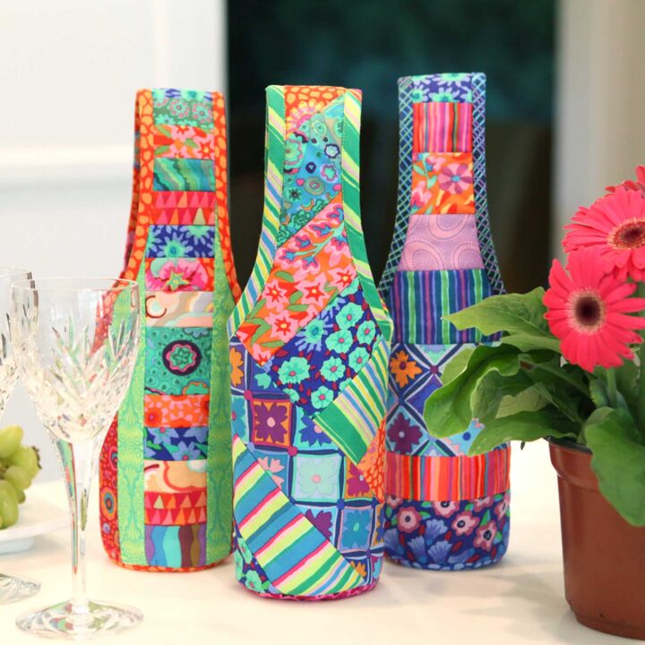 June Tailor - Wine Totes Quilt-As-You-Go Kit (3 Pack)