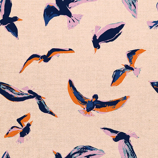 PBS Fabrics - CANVAS - Flying Birds