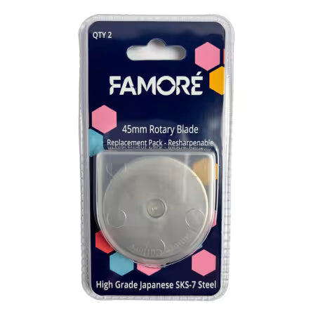 Famore Japanese Steel SKS-7 45mm Replacement Blades 2pk # 400SK-PK2