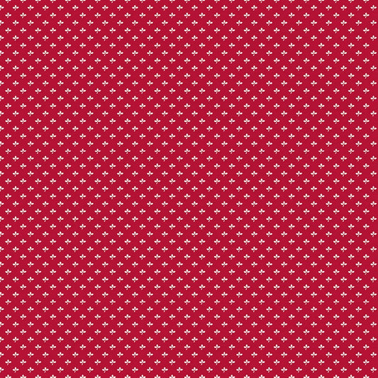 Bargain Basement Fabric - Manzanita Grove Leaf Vintage Red