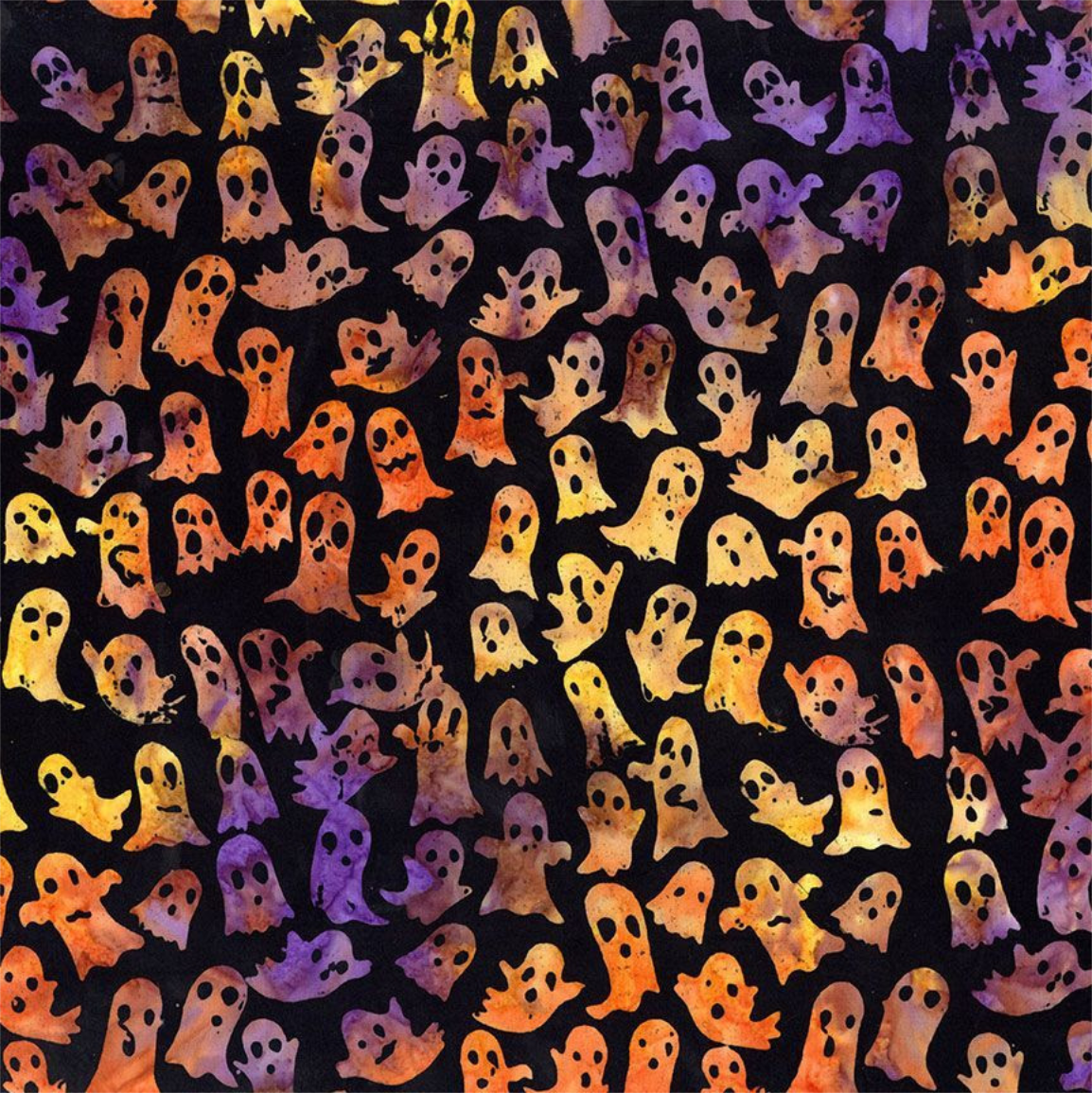 Timeless Treasures -  Tonga Batiks - Ghosts (Haunted)
