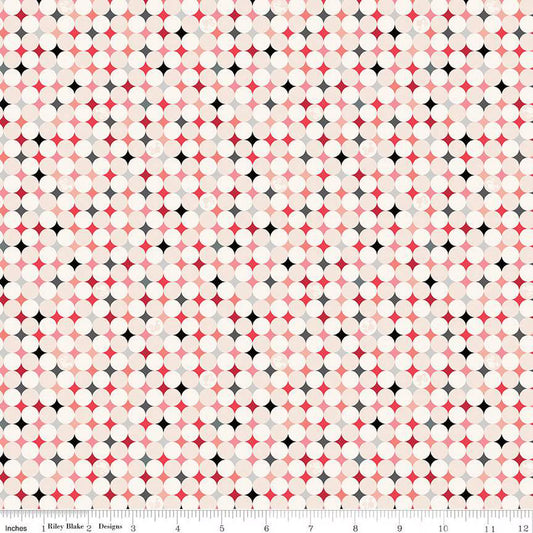 Riley Blake - Barbie - Vintage Sparkle Dots (Blush)
