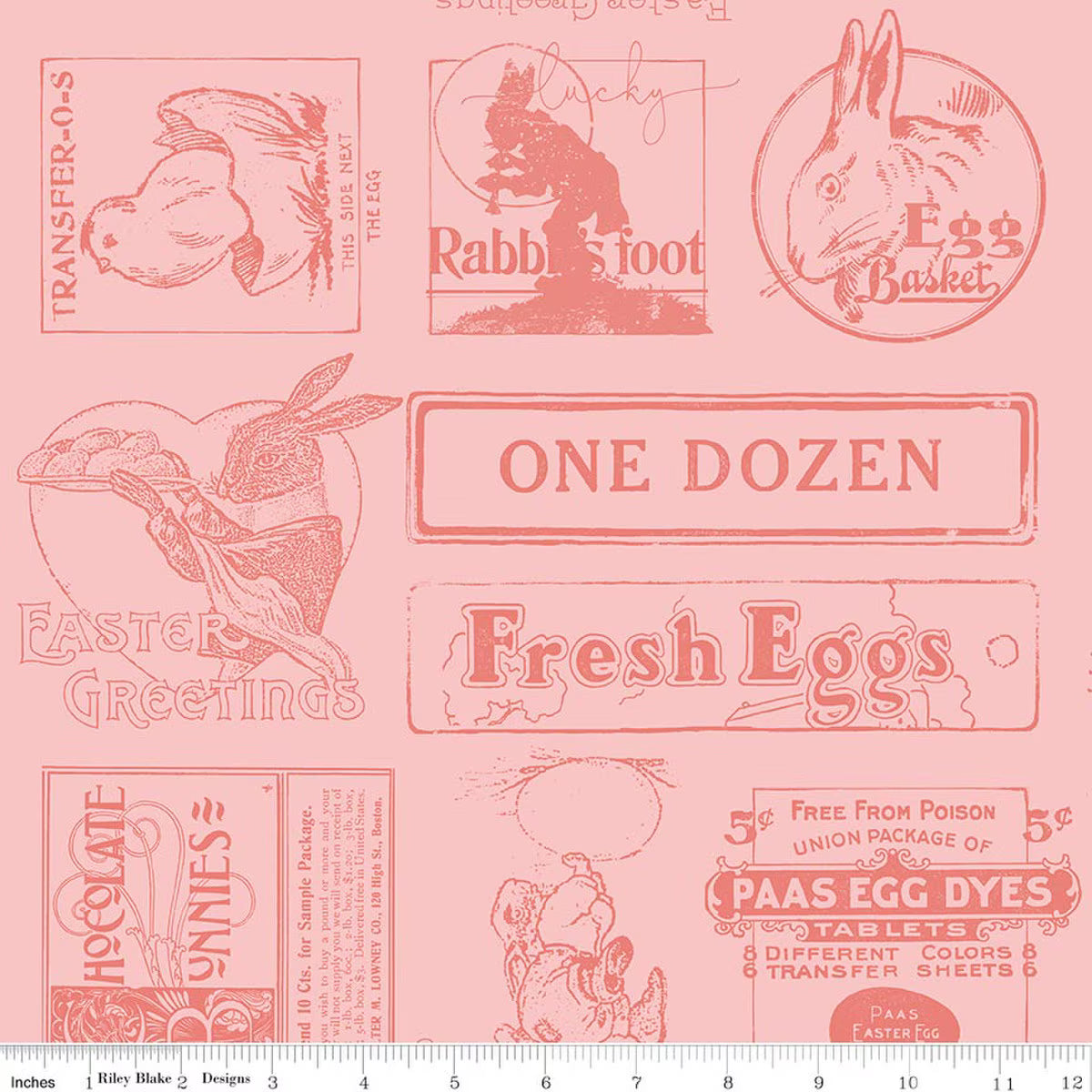 Riley Blake - Egg Hunt - Ads (Pink)