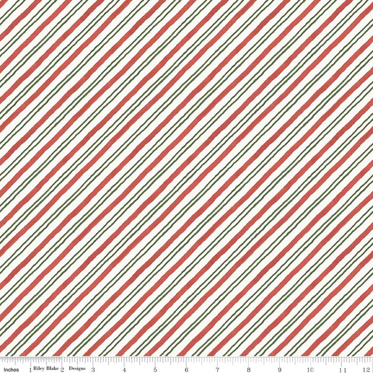 Riley Blake - Holiday Spirit - Stripes (Multi)