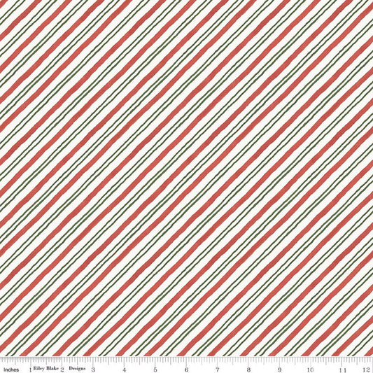 Riley Blake - Holiday Spirit - Stripes (Multi)