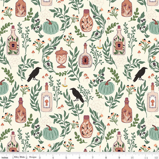 Riley Blake - The Apothecary - Main (Cream)