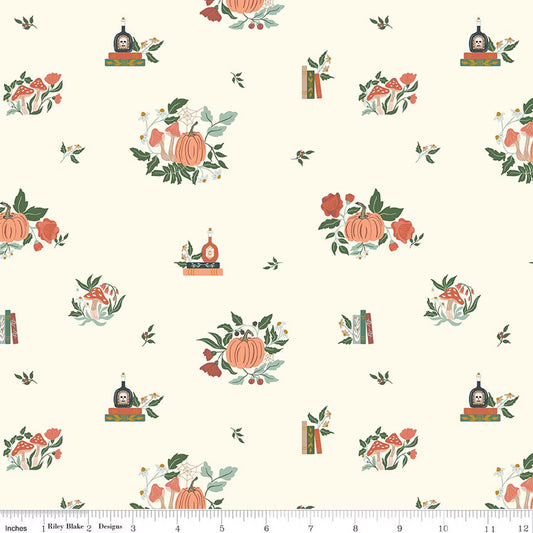 Riley Blake - The Apothecary - Botanicals (Cream)