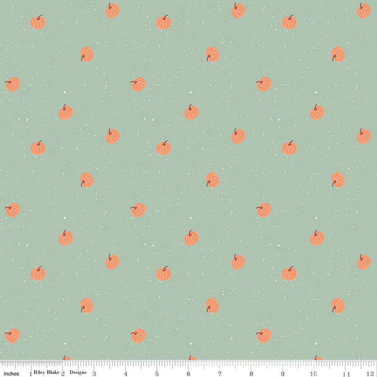 Riley Blake - The Apothecary - Pumpkin Toss (Mint)