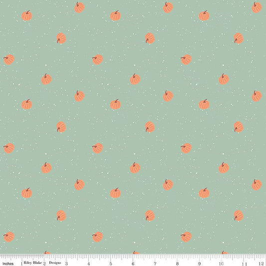 Riley Blake - The Apothecary - Pumpkin Toss (Mint)